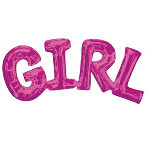 Pink Girl Balloon Banner | Girl Baby Shower Decorations