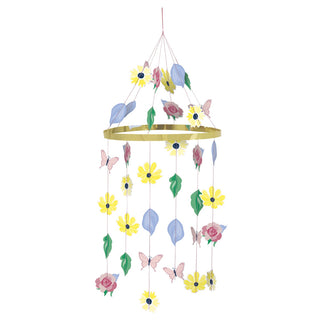 Pastel Floral Paper Chandelier Decoration | Garden Party Supplies NZ