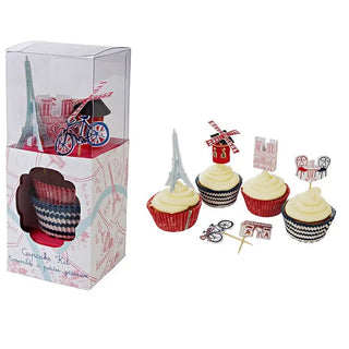 Meri Meri | Paris Cupcake Kit | Paris Party Supplies