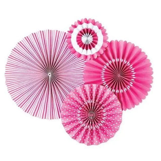 Paper Love Party Fans - Bubblegum Pink