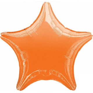 Anagram | Metallic Orange Star Foil Balloon | Orange Party Theme & Supplies