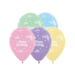 Sempertex / Happybirthdaytwinklingstarspastelballoon / Balloons