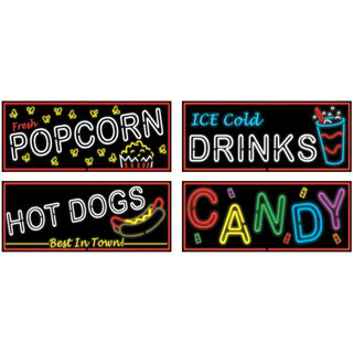 50's Neon Food Sign Cutouts
