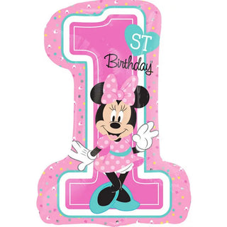 Minnie Mouse 1st Birthday Balloon | Minnie Mouse Party Supplies