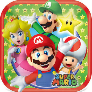 Super Mario Brothers Plates | Super Mario Brothers Party Supplies NZ