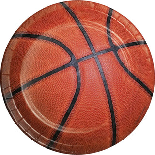 creative converting | basketball lunch plates | basketball party supplies