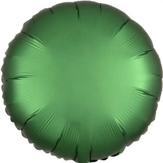 Satin Luxe Emerald Green Round Foil Balloon
