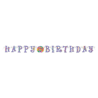 Candy Party Birthday Banner | Candy Party Supplies