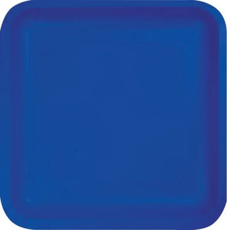 Cobalt Blue Square Plates | Blue Party Supplies NZ