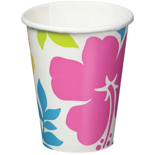 Summer Hibiscus Cups | Hawaiian Luau Party Supplies NZ