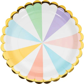 Pastel Celebrations Plates - Dinner | Pastel Party Theme & Supplies | Amscan