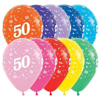 Sempertex | age 50 balloons | 50th party supplies