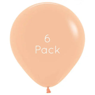 45cm Peach Blush Giant Balloons - 6 Pkt