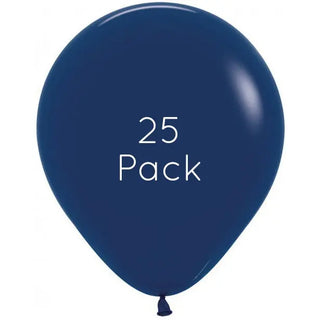 45cm Navy Blue Giant Balloons - 25 Pkt