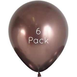 45cm Reflex Truffle Giant Balloons - 6 Pkt