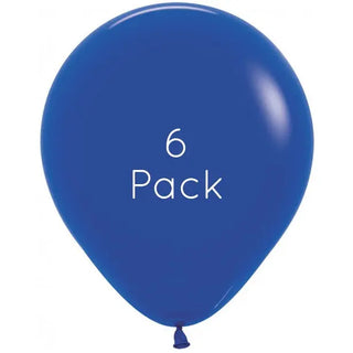 45cm Royal Blue Giant Balloons - 6 Pkt