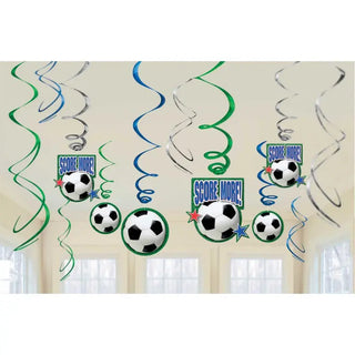 Soccer Swirl Decorations | Soccer Party Supplies
