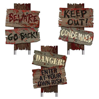 Cemetery Footpath Signs | Halloween Decorations NZ