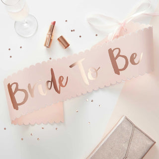 Ginger Ray | Bride to Be Sash | Bridal Shower Supplies