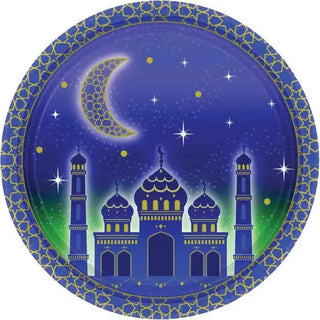 Amscan | moon and star plates lunch | aladdian party supplies
