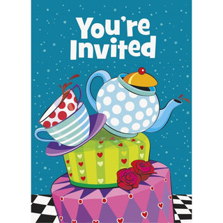 Mad Hatter Tea Party Invitations | Alice in Wonderland Party Supplies NZ