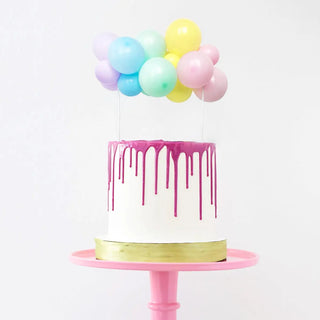 Pastel Rainbow Balloon Cake Topper | Rainbow Cake Toppers