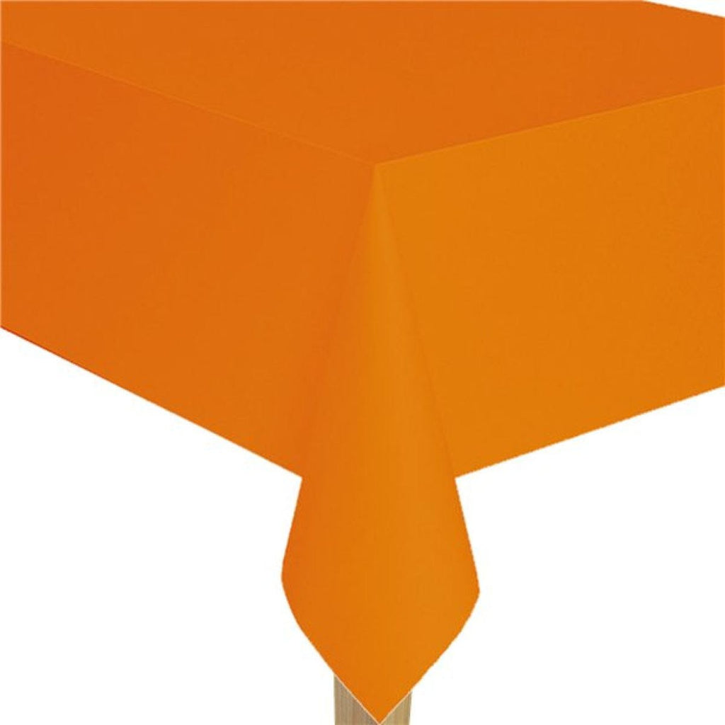 Orange Paper Tablecover – Build a Birthday NZ