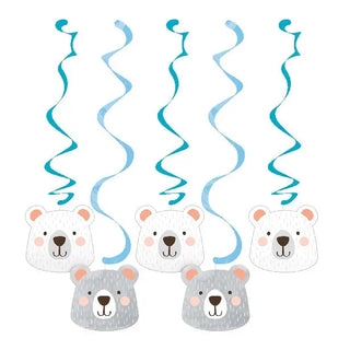 Little Bear Hanging Swirl Decoration | Baby Shower Supplies NZ
