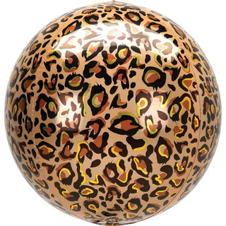 Leopard Print Orbz Balloon | Leopard Print Party Supplies