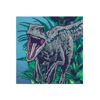 Amscan | jurassic beverage napkins | jurassic world party supplies 