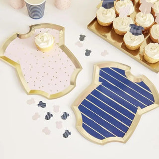 Gender Reveal Baby Onesies Plates | Ginger Ray