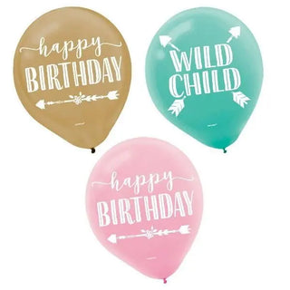 Boho Girl Balloons | Boho Party Supplies