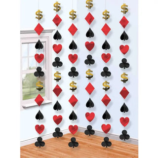 Casino Hanging String Decorations | Casino Party Supplies