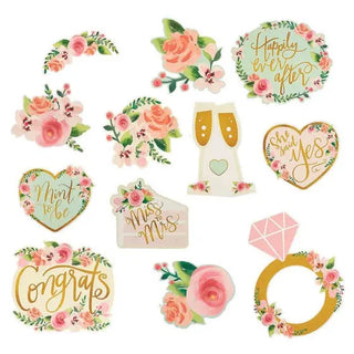 Amscan | mint to be cut out decorations | bridal shower party supplies
