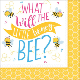 What Will It Bee Napkins | Gender Reveal Party Supplies