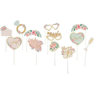 Amscan | mint to be photo props | bridal shower party supplies