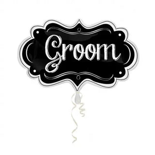 Groom Chalkboard Marquee SuperShape Foil Balloon | Wedding Party Theme & Supplies | Anagram