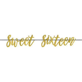Sweet Sixteen Banner | Sweet 16th Birthday Party Supplies