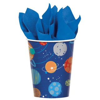 Blast Off Birthday Space Cups | Space Party Supplies NZ