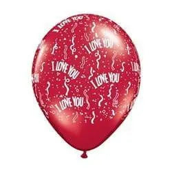 I Love You Swirls Balloon - 6 pack