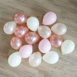 pop balloons | pack of 25 rose gold blush mini balloons | rose gold party supplies NZ