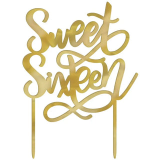 Sweet Sixteen Cake Topper | Sweet 16th Birthday Party Supplies