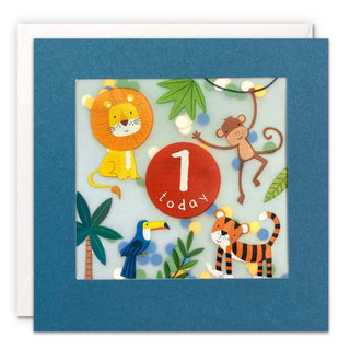 James Ellis | 1 Today Jungle Shakies Card | Jungle Animal Party Supplies NZ