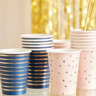 Ginger Ray | Pink & Navy Cups | Gender Reveal Party Supplies