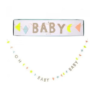 Meri Meri | Meri Meri Oh Baby Mini Garland | Baby Shower Party Theme & Supplies