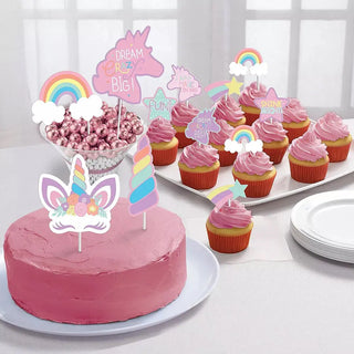Rainbow Unicorn Cake Topper Kit