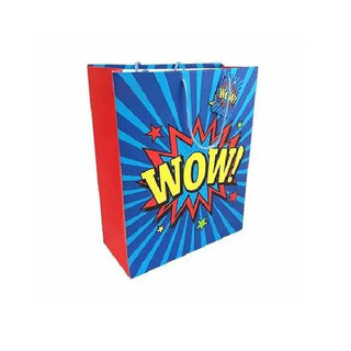WOW! Gift Bag - Large | Superhero Party Theme & Supplies |