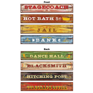 Beistle | Western Sign Cutouts | western cowboy party supplies