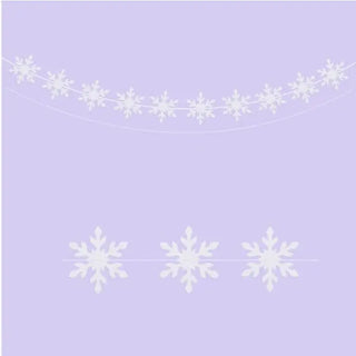 White Snowflake Garland