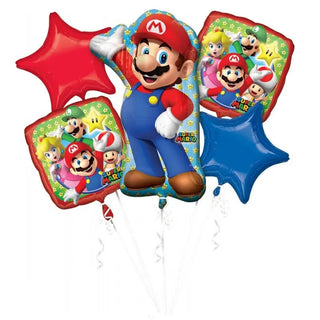 Super Mario Brothers Balloon Bouquet | Super Mario Party Theme & Supplies